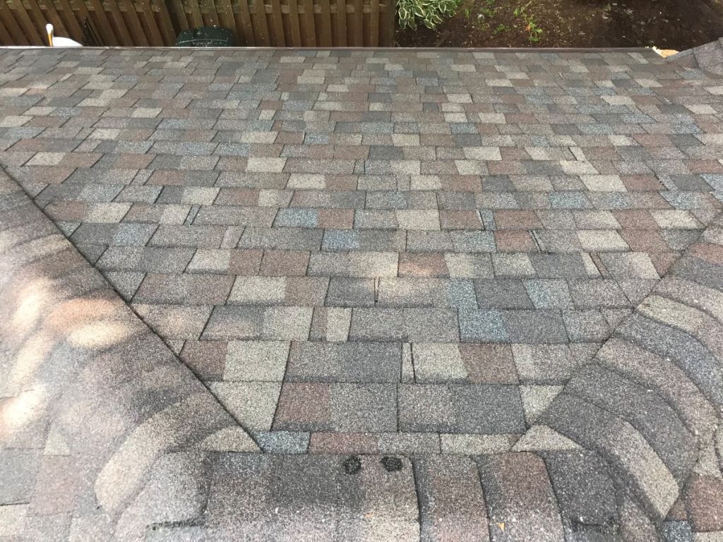 close-up of grey shingles, Lakeville